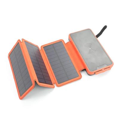 China 3pcs Rugged Polycrystalline Solar Panel Waterproof Foldable 20000mah Solar Power And Solar Charging Bank for sale