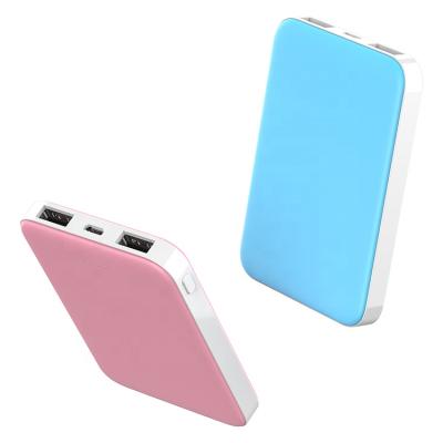 China Portable / Handy Rohs Power Bank 5000mah Dual USB Output 5V 2A Power Banks For Mobile Phones for sale