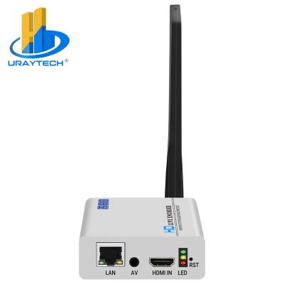 China URay HEVC H.265 H264 Wireless HDMI CVBS AV Video Streaming Encoder IPTV Encoder HD SD Video Live Encoder WiFi With PAL NTSC UHAE265-1WB-Mini for sale