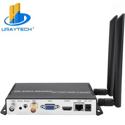 China Crop Setting URay H.265 H.264 SDI HDMI VGA CVBS Video Streaming Decoder HD IP Camera Decoder For Decoding support SRT for sale