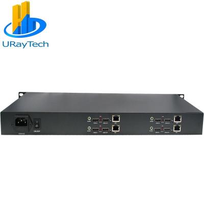 China IPTV URay MPEG-4 H.264 /AVC 1U Rack 4 Channels H.264 HDMI To IP Video Audio Streaming IPTV Encoder UHE264-4L for sale