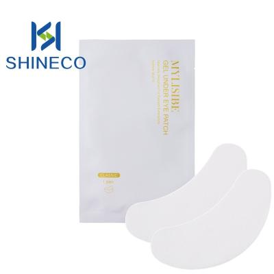 China Bottom Covering Whips MYLISIBE Private Label Gel Under Eye Pads For Eeylash Extensions OEM White Matte Eye Patches Beauty Tools Adhesive Eye Pad for sale