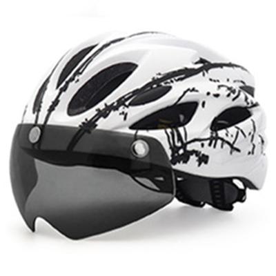 China Hot Selling Safety Bicycle Accessories Helemt Amazone Sunglasses EPS+PC Riding Helmet, Factory Wholesale Bike Aerodynamic Helmet for sale