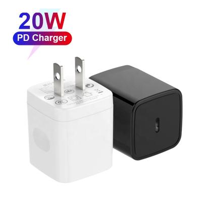 China UniversalÂ   USB C Fast Charging ChargerPD 20W Mobile Phone USB C Charger For iPhone 12 for sale