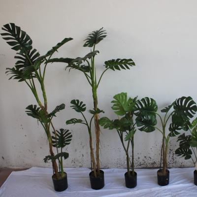 China Faux Plant For Decor Real Touch 1.6m Or 5.2foot Plastic Monsteras Leaves Plants Artificial Monstera Plants For Decoration for sale