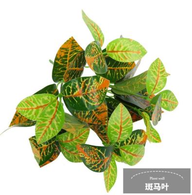 China Wholesale Cheap Artificial Plants Fake Plant Made Decor 30cm Small Size Factory For Green Wall Decoration With Low Price for sale