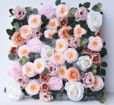 China Wall Flower For Decor 2021 New Designs Customized Decorative Artificial Flower Walls For Wedding Or Event for sale