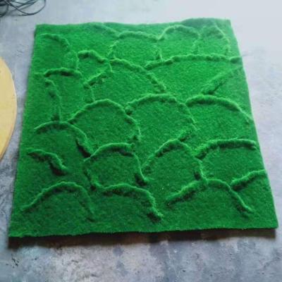 China Simulation artificial moss wall moss wall decoration window landscape faux moss green grass bonsai for sale