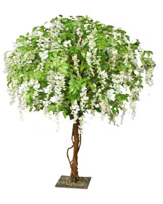 China New Arrival Decor 5ft 1.5m Wisteria Tree Cheap And White Artificial Small Tree For Table Centerpiece Decoration for sale