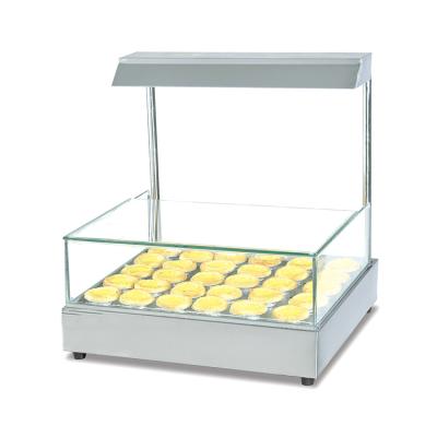 China Hotel Buffet Food Equipment Restaurant Equipment Bread Keep Glass Display Warmer Showcase for sale