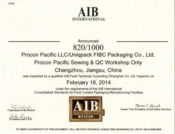 AIB - Uniqpack FIBC Packaging Co., Ltd.