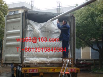 China ISO9001 / ISO14000 20ft PP woven dry bulk container liner for PET resin for sale