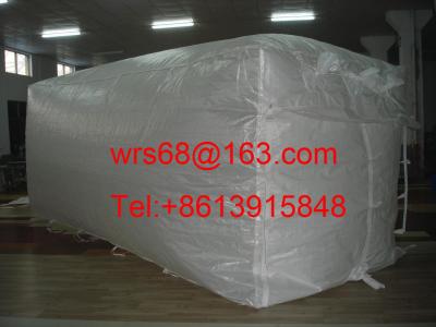 China White Bulk Containers Liner Bag PP Woven Fabric for 20 ft / 40 ft / 40HQ for sale