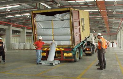 China 20ft PP woven dry bulk container liner for PE resin , Easy loading and unloading for sale