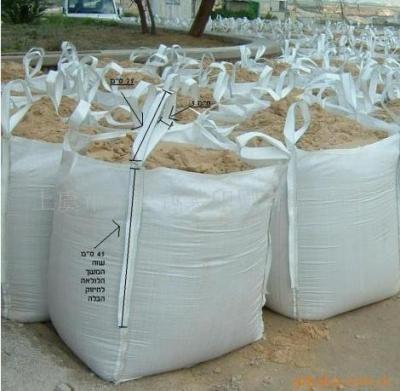 China pp fabric U style super sack bags for packaging 1 tonne industry sand for sale