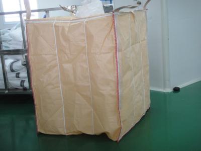 China PE Liner Beige baffle Flexible FIBC jumbo bags for packaging starch powder for sale