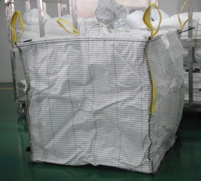 China U panel UV treated Type C FIBC , 4 loops big 1 tonne bulk bag for sale