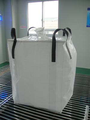 China Circular / Tubular 1 ton bulk bags , Type A square bottom Soybean peanut bag storage bags for sale