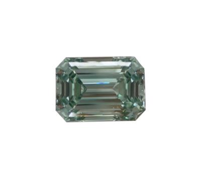 China IGI Lab Developed Diamond Green CVD 0.5-5ct Fancy Green hpht Lab Created Emerald Cut Diamonds for sale