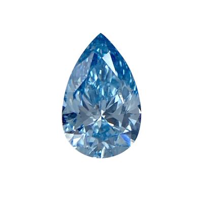 China IGI lab grown diamonds like blue pear diamonds CVD hpht 0.5-10ct pear cut for sale