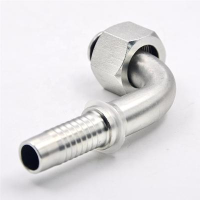 China manufacturer metric hydraulic elbow 90 degree hose and fittings connector for pressing 1/4