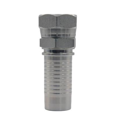 China 60 cone /stainless steel hydraulic hose fitting high quality field carbon steel metric jic hydraulic crimp for sale