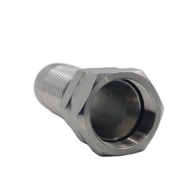 China Drive Field Hydraulic High Pressure Crimp Metric Carbon Steel Hydraulic Jis Hose Fitting Manufacturer for sale