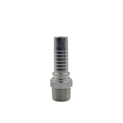 China Mass Production Hydraulic Crimp Field Drive Fittings Competitive Price Stainless Steel Male Threaded Pipe Fittings 15611 for sale