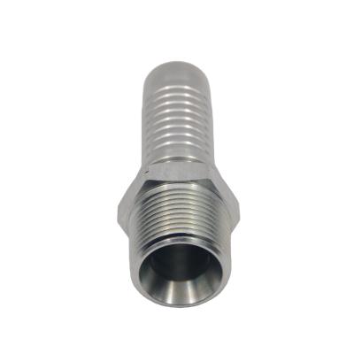 China lower price crimp bspt hydraulic hose stainless/carbon steel pipe fittings distributor 13011 1/4