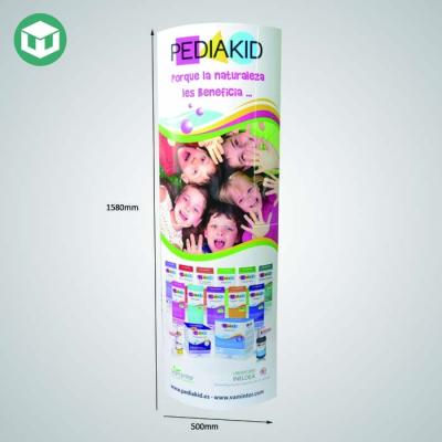 China 100% green & Recyclable Material Custom Advertising Totem Show Cardboard Display Professional Advertising Display Stands for sale