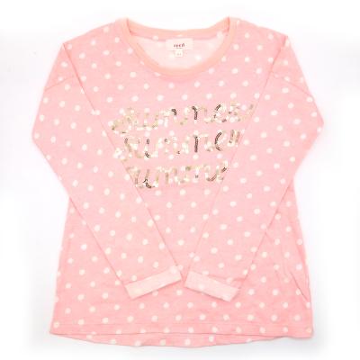 China 2021 Breathable Kids Long Sleeve Pink Color High Quality Tops For Little Girls Buttons Comfortable Girl's Top for sale