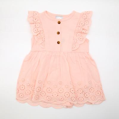 China Princess Dress Ruffle Sleeve Top Floral Splicing Outfits Baby Toddler Viable Bow Dress Shorts Skirt for sale