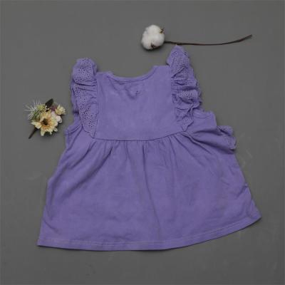 China Beautiful Kids Girl Cotton Jumpsuit Summer Clothes Viable Dress Sleeveless 100% One-Piece Skirts for sale