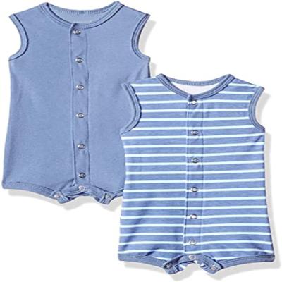 China Wholesale Soft Breathable Summer Baby Soft Final Sale Flexy Sleeveless Rompers for sale