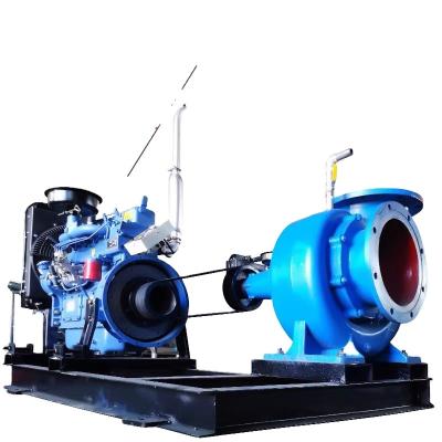 China 250HW-8 Large Flow High Flow Diesel Agricultural Irrigation Water Pumps Mixed Diesel Engine for sale