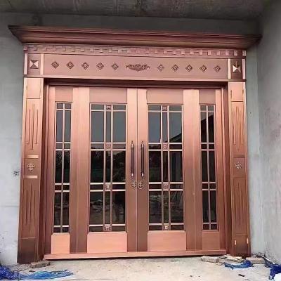 China Good Quality Security Anti-theft High Security Exterior Steel Doors Residential Chinese Main Steel Entrance Security OEM for sale