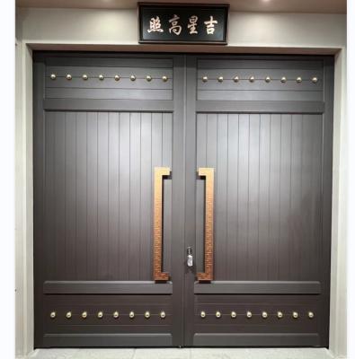 China Modern Factory Base Custom Private Track Designs Delight Street Aluminum Door Apartment Anti Theft Security for sale