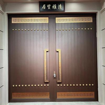 China Wholesale Modern House Main Doors Modern Apartment With Street Doors Security Aluminum Double Door for sale