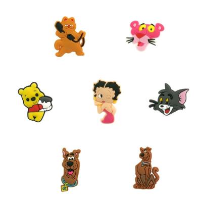 China Soft Rubber Clog Charm PVC Shoe Charms Classic Cartoon Baby Accessories Shoes for sale