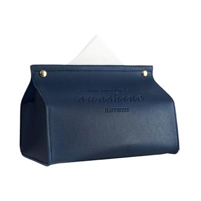 China 6 Colors Eco-friendly/Durable/Waterproof In Running Leather Napkin Storage Boxes Creative PU Tissue Boxes For Hotel/Room/Car for sale