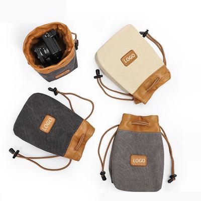 China Durable/Fashion/Eco-friendly 3 Size In Stock Travel Lens Bag Camera Lens Bag Dust Proof Camera Bag For Photography for sale