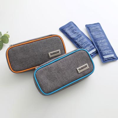 China Travel Waterproof Portable Medical Bag Insulin Bag Cooler Cooler with 2 Ice Packs for sale