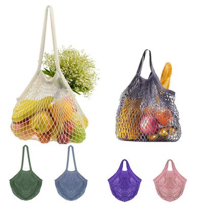 China Wholesale Cotton Grocery Bag Mesh Shopping Tote Bag For Durable 100% Durable / Eco-Friendly / Reusable Flower / Fruit for sale