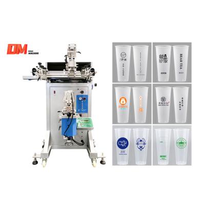 China Coffee Cup Glass Bottle Screen Printing Machine Semi Round Screen Printing Machine for sale