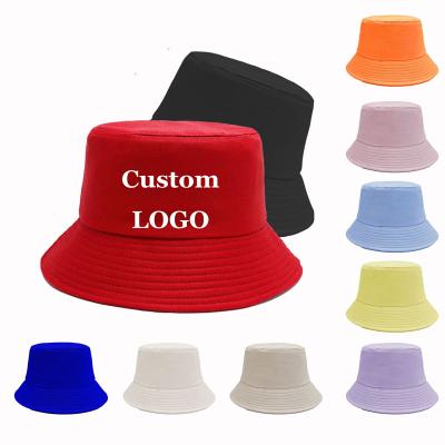 China Fashion Custom Made Custom Logo Bucket Hat Unisex Women Cotton Fisherman Cap Men Sun Prevent Hats Mens Sports Hats for sale