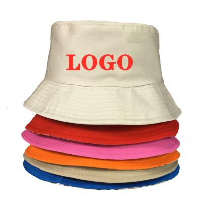 China Fashion Custom Made Custom Logo Bucket Hat Unisex Women Cotton Fisherman Cap Men Sun Prevent Hats Mens Sports Hats for sale