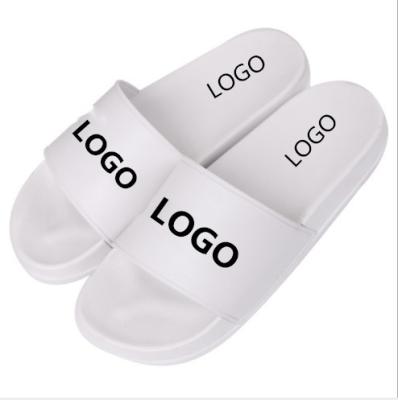 China OEM Women Slides Shoes Sandal Anti-Slippery Custom PVC, Custom Logo Slippers Men Slide Sandals Plain Blank for sale