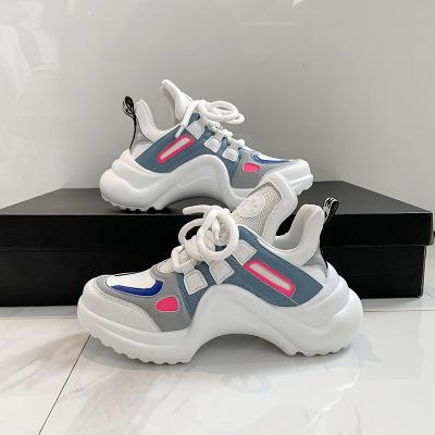 China 2020 Fashion Trend Fashion Platform Women Fashion Sneakers White Sneakers Women Dad Shoes for sale