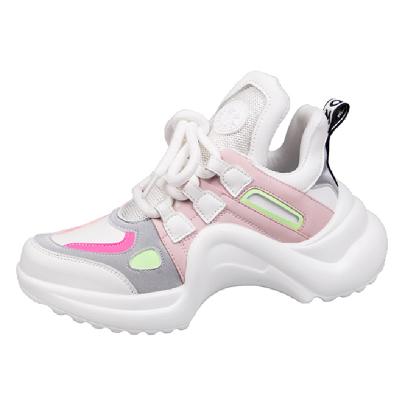 China 2020 Fashion Trend Fashion Platform Women Fashion Sneakers White Sneakers Women Dad Shoes for sale