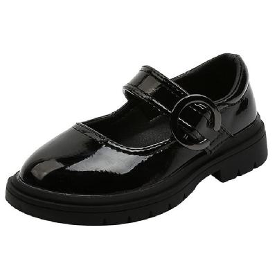 China Deodorization Children Black Mary Jane Shoes With Classic Round School Uniform Light Girls School Shoes for sale